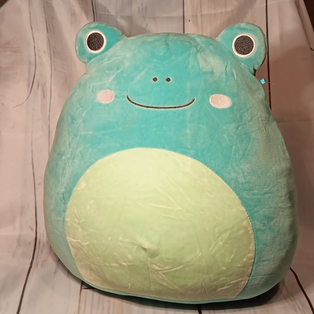 Ludwig the Teal Blue Frog  Squishmallow 16”